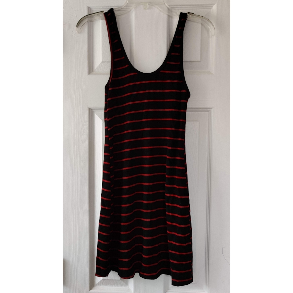 Reformation Ribbed Striped Mini Dress S